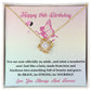18th Birthday Necklace Gift – Fairy Wings & Brave Message Box