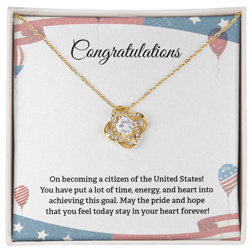 Congratulations Necklace For New U.s. Citizen Necklace For New U.s. Citizen Gift For New American Citizen Necklace With Citizenship Message U.s. Citizenship Celebration Gift Gift For New U.s. Patriot Jewelry For New U.s. Citizen Gift For Citizenship