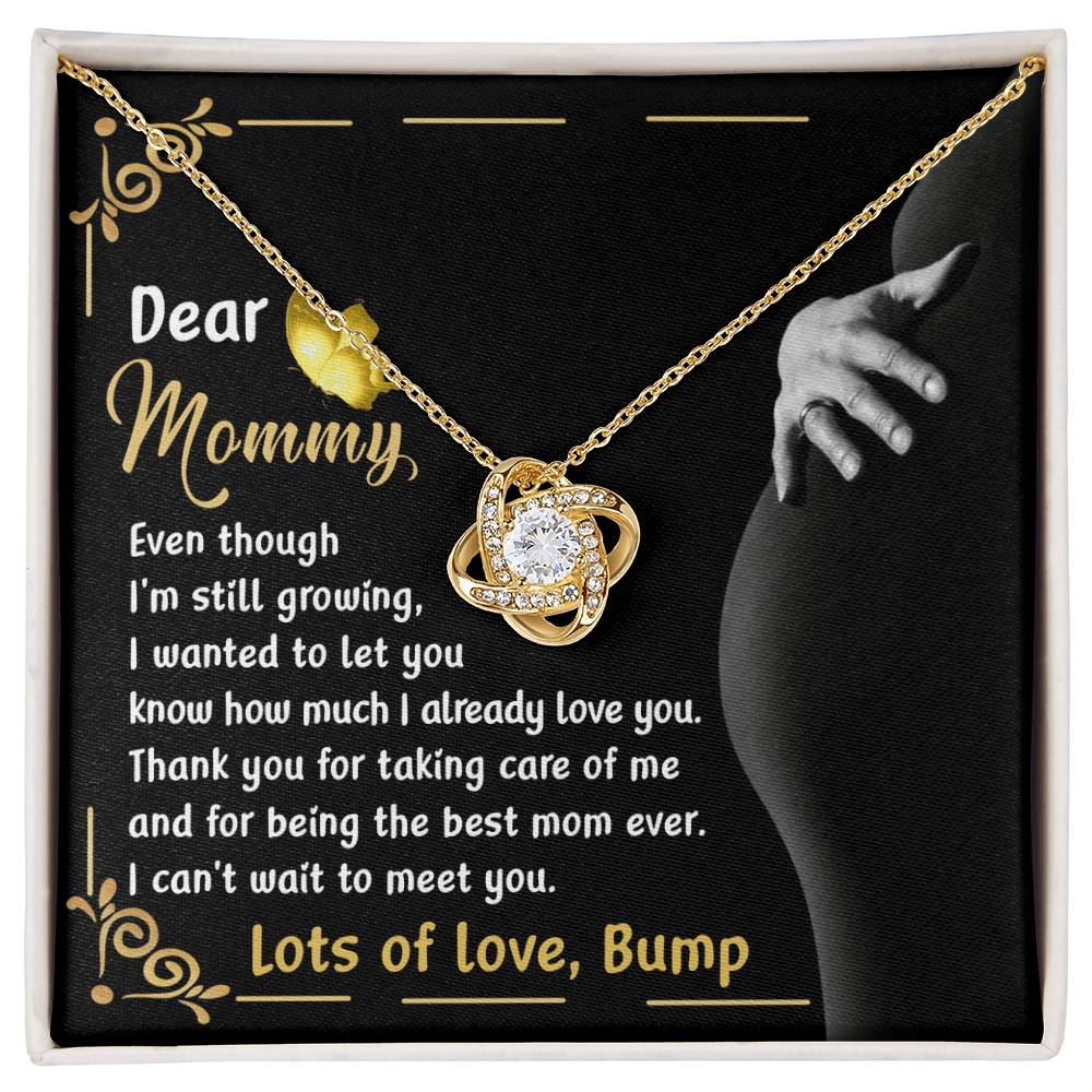 Dear Mommy Necklace Gift, Special Mother's Day Gifts, Birthday Gift, Jewelry Necklace For Mom, New Mommy Gift For First Mother's Day, Pregnancy Jewelry Necklace With A Meaningful Message Card And Box.