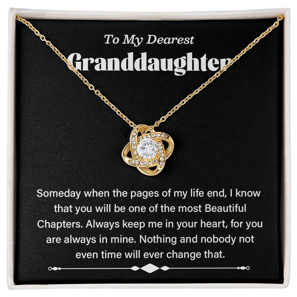 To My Dearest Granddaughter Necklace Gift – Forever in My Heart
