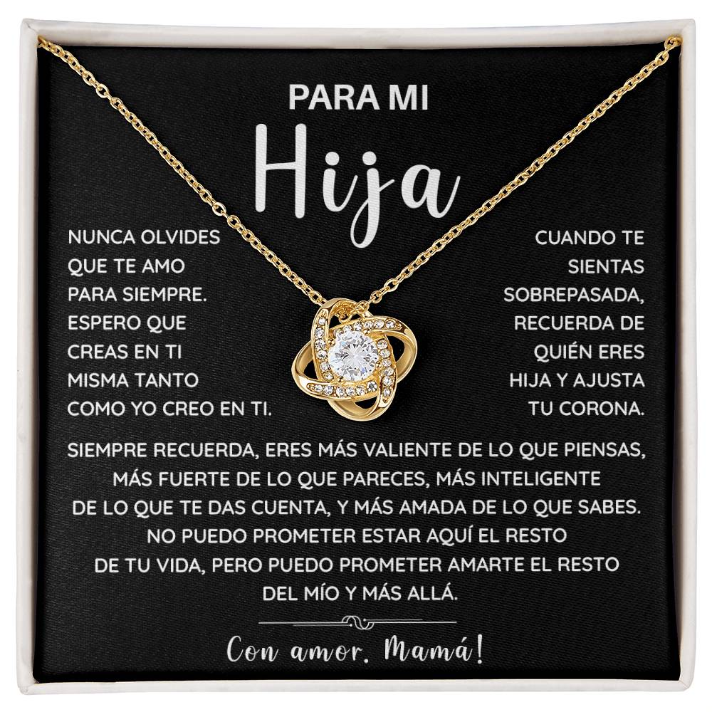 Collar Para Mi Hija – Regalo de Mamá con Tarjeta Emotiva