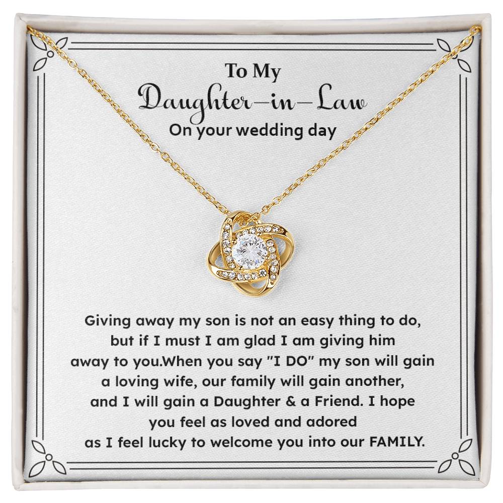 Wedding Gift for Daughter-in-Law – Message Card Jewelry