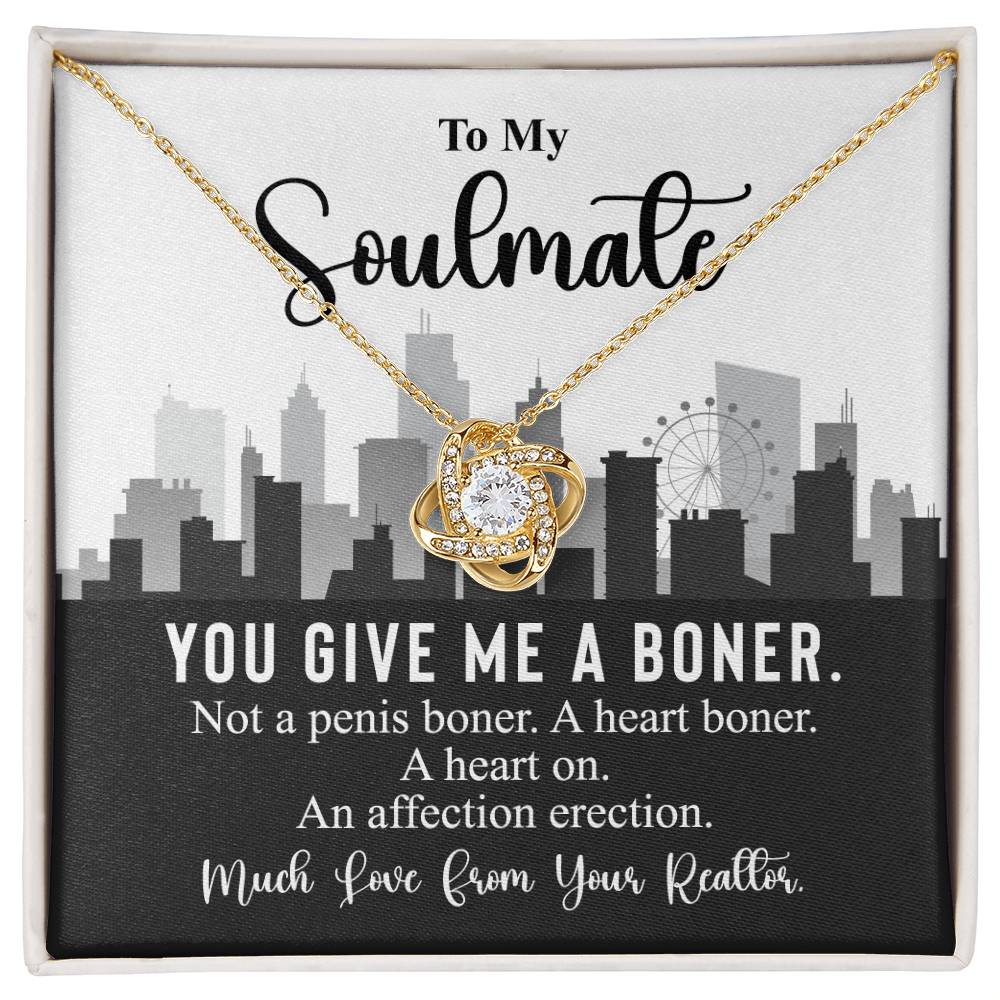 Funny Realtor Necklace Gift for Soulmate Woman