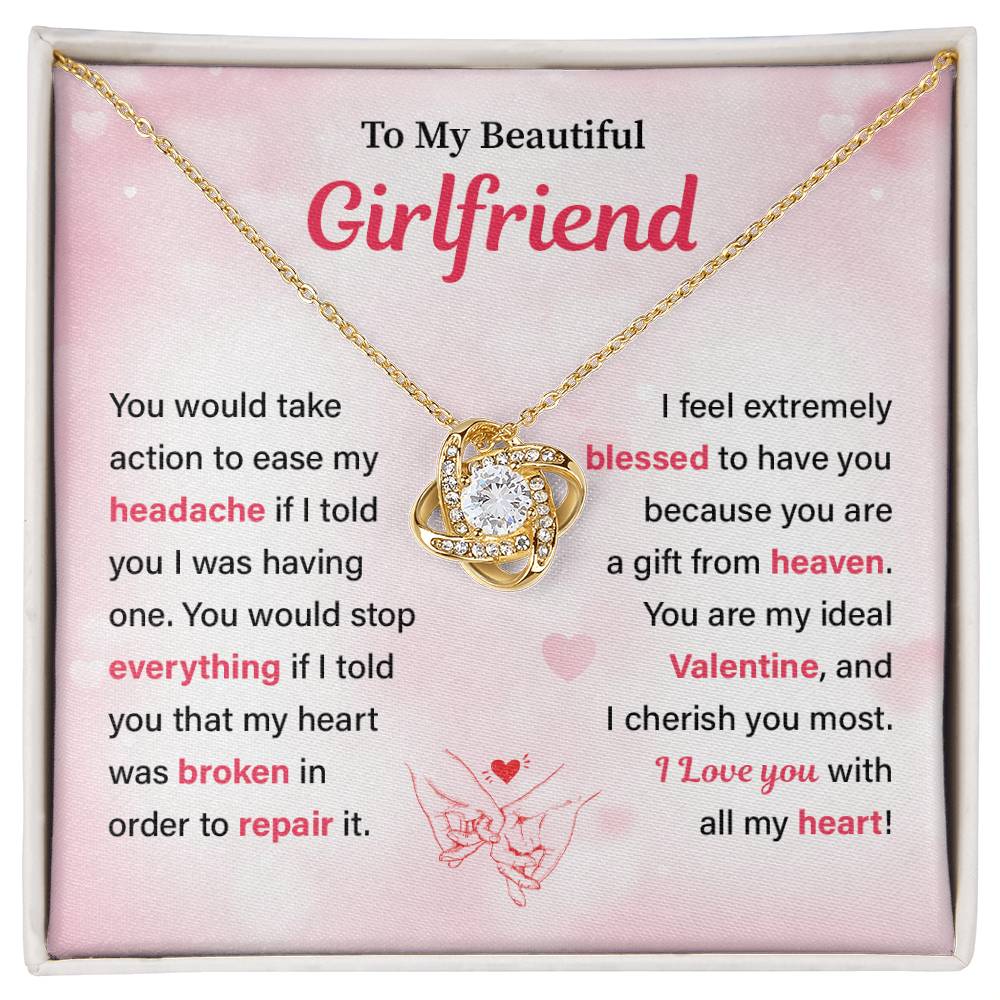 Beautiful Girlfriend Valentine’s Necklace Gift