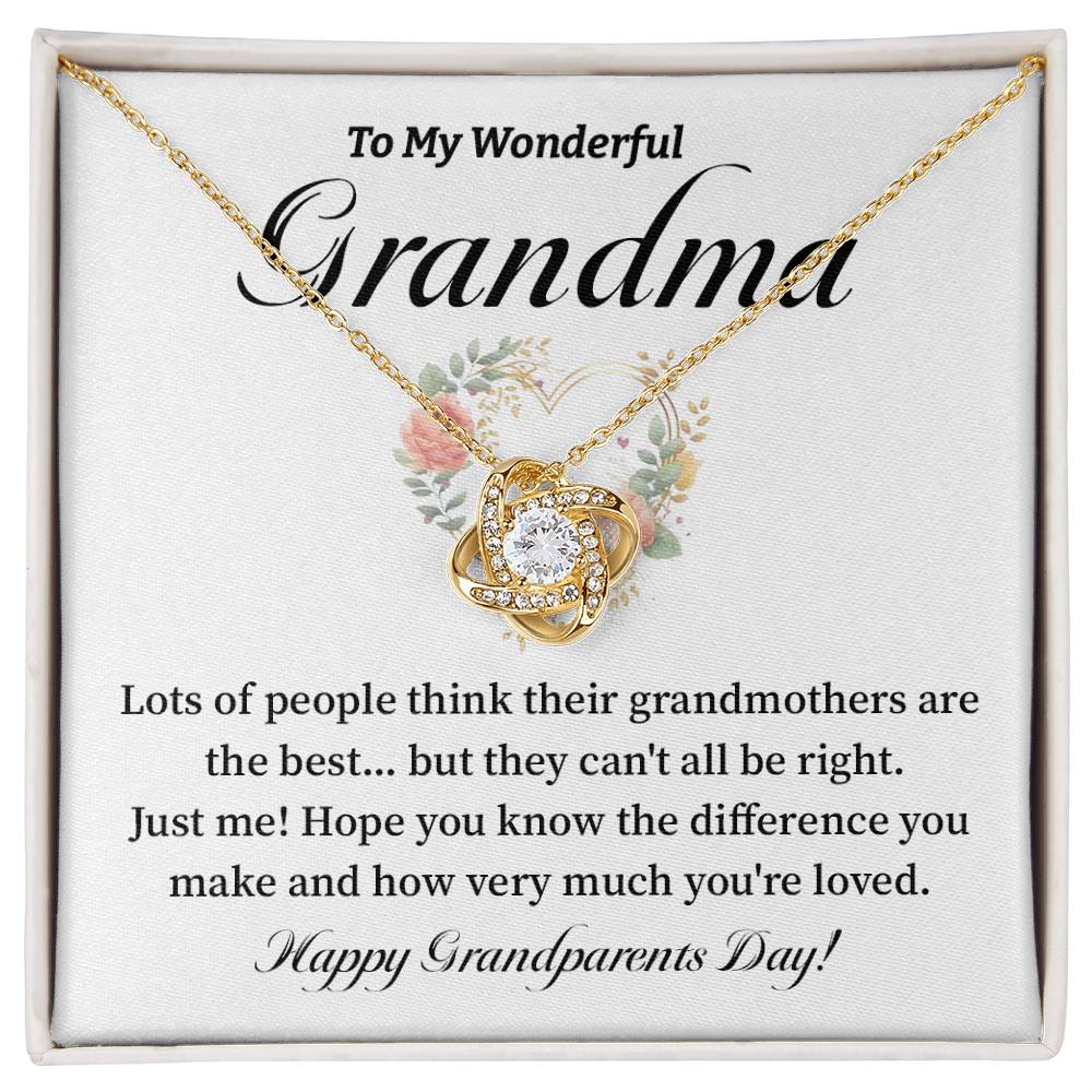 To My Wonderful Grandma Grandma Necklace Gift Heartfelt Gift For Grandma Sentimental Jewelry For Grandmother Granddaughter To Grandma Gift Special Gift For Grandma Grandmother Appreciation Gift Meaningful Gift For Grandma