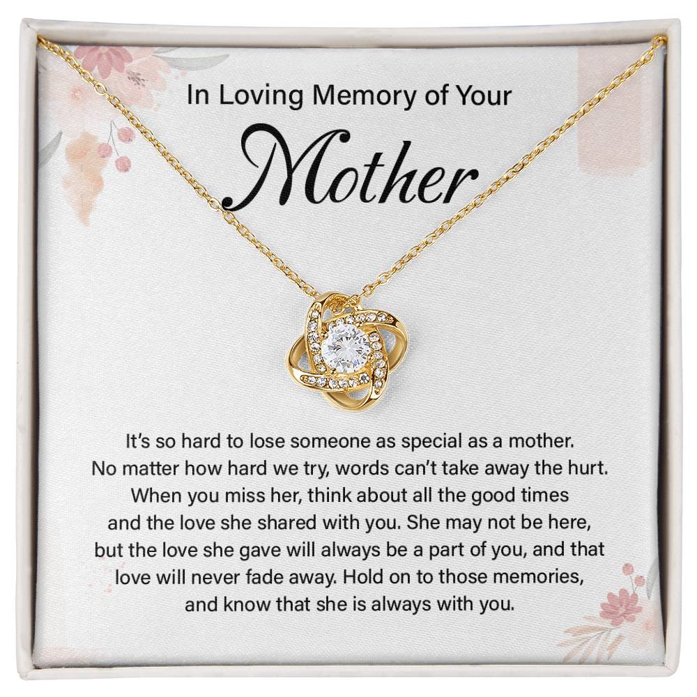 In Loving Memory Necklace Gift for Mother – Heartfelt Memorial Jewelry