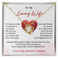 To My Loving Wife Necklace Gift From Your Soulmate Love Necklace
