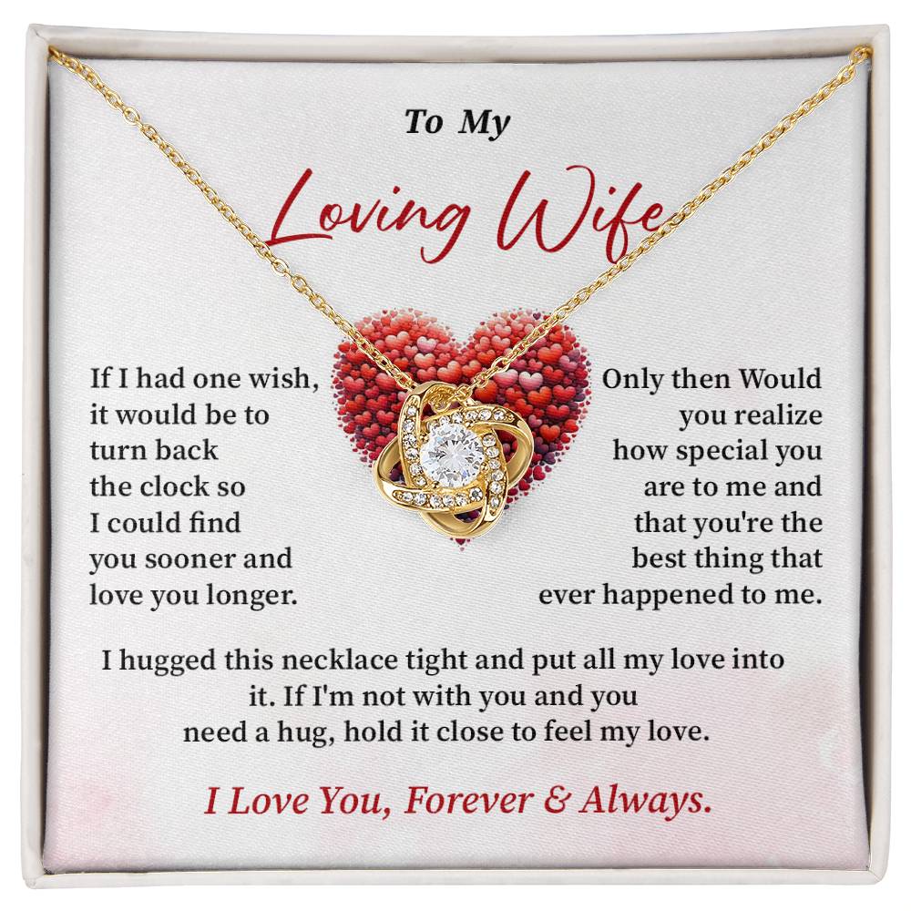 To My Loving Wife Necklace Gift From Your Soulmate Love Necklace