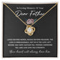 Sympathy Necklace for Loss of Father with Gift Card