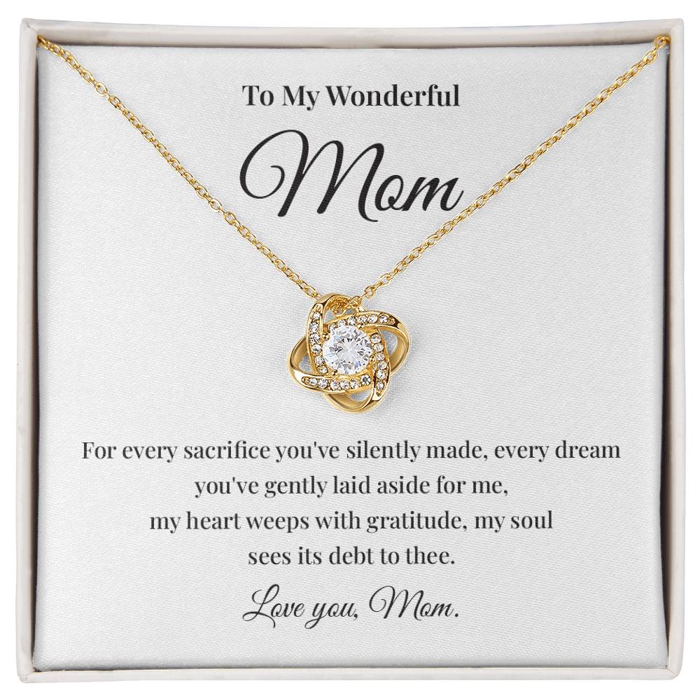 To My Wonderful Mom Best Mom Ever Necklace Spiritual Bond With Mom Necklace Wonderful Mom Necklace Gift Gift For Mom Thoughtful Gift For Mom Unique Gift For Mother-child Bond Meaningful Gift For Mom Necklace For Family Bond