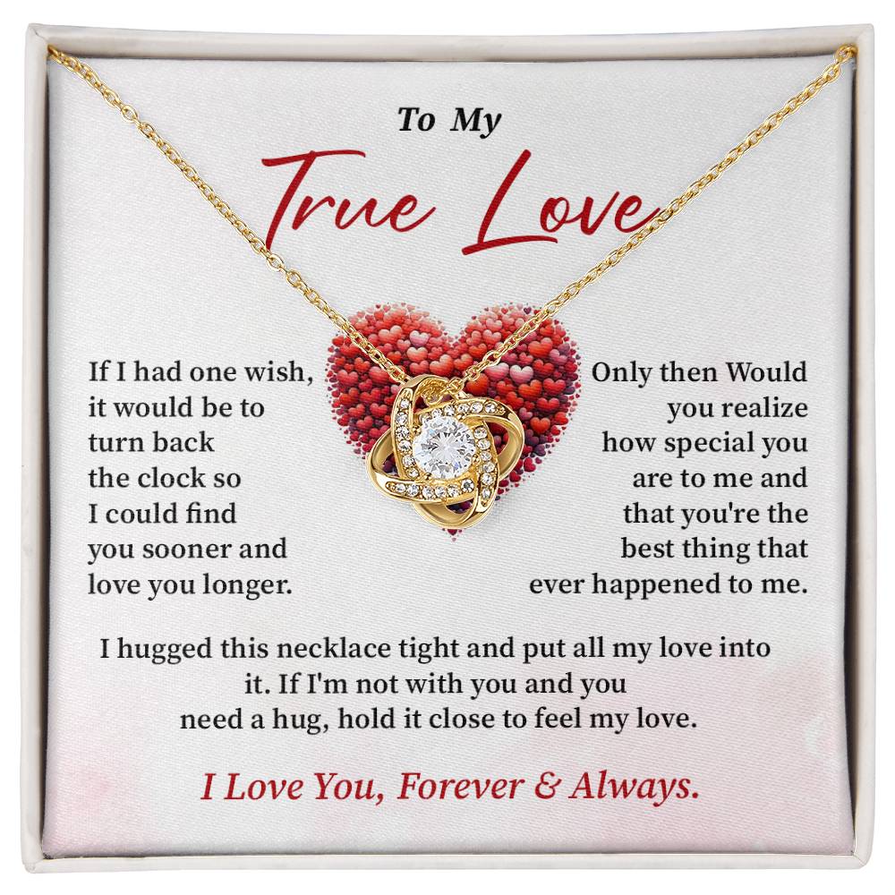 To My True Love Necklace Gift From Your Husband Sentimental Jewelry For Wife