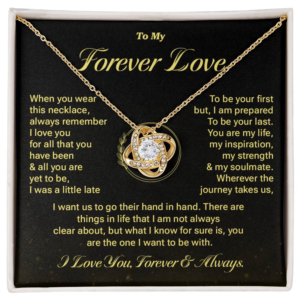 Forever Love Necklace Gift with Message Card