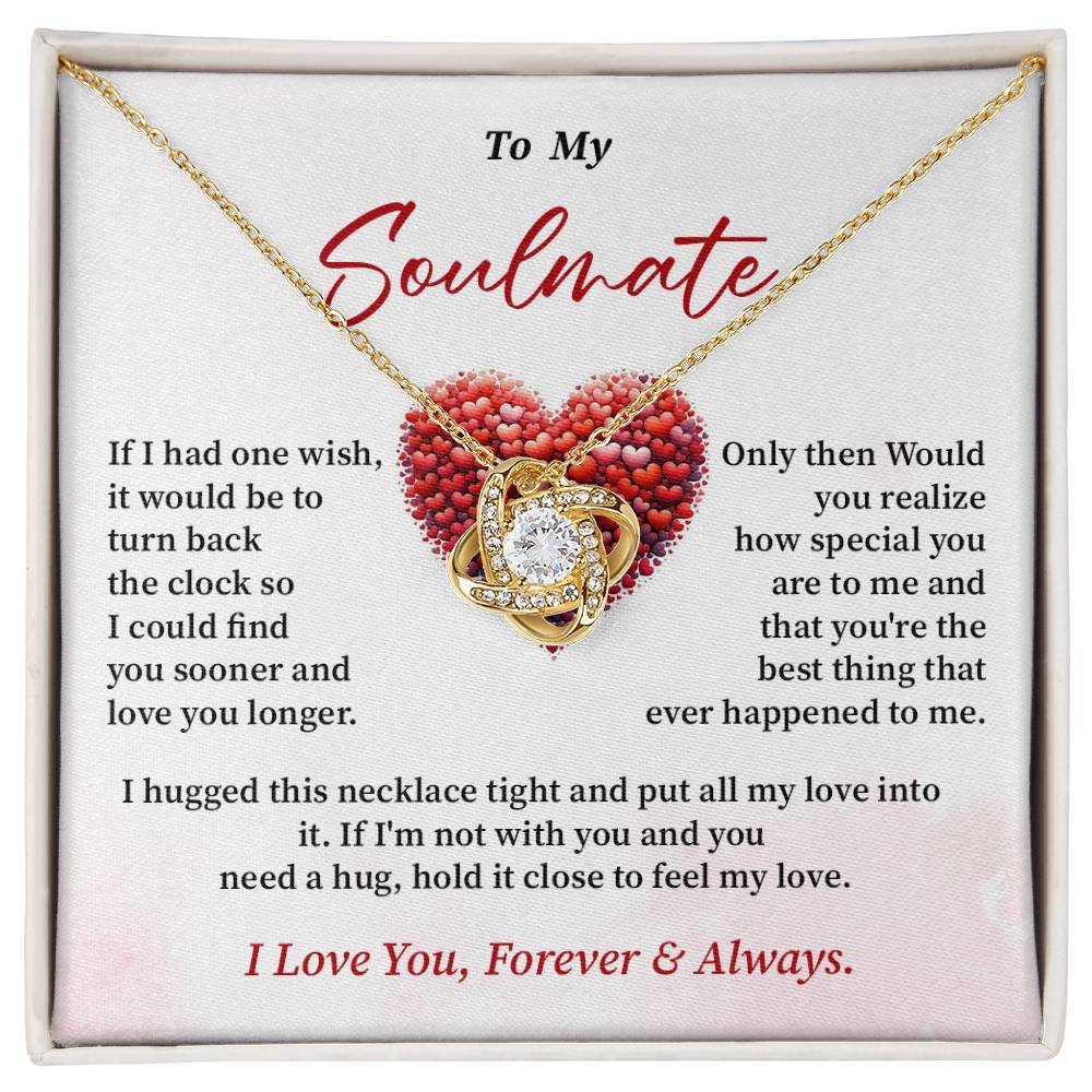 To My Soulmate Necklace Gift From Your Soulmate Inspirational Necklace