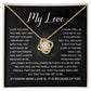 Romantic Necklace Gift for Her With Message & Luxury Box