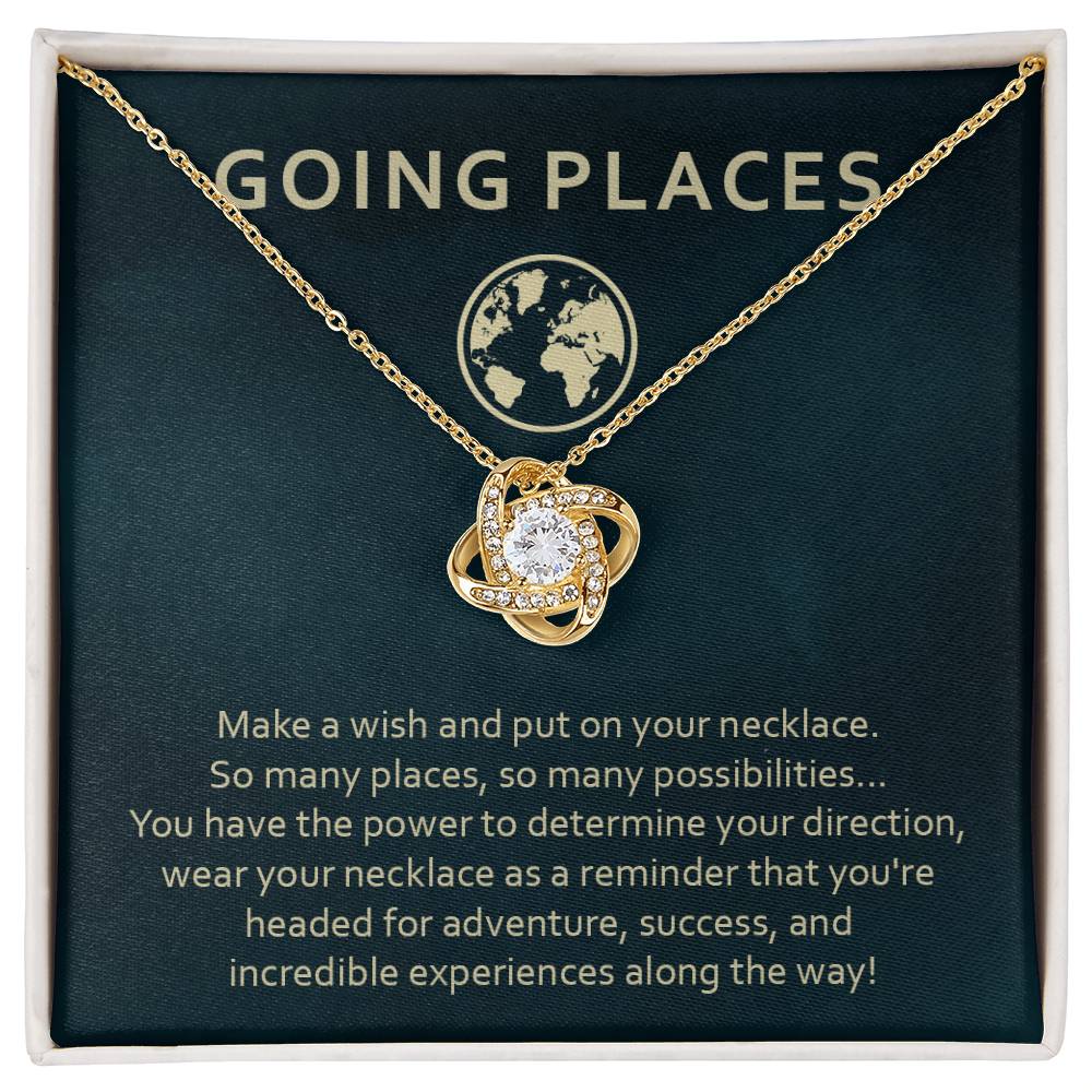 Adventure Awaits Necklace Gift – Going Places Card Insert