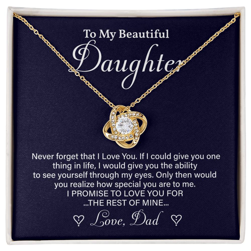 Daughter Necklace Gift from Dad – Special Message of Love