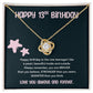 13th Birthday Necklace for Teen Girl – Sparkle Pendant & Star Card