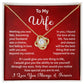 Romantic Wife Necklace Gift from Husband Love You Always & Forever Message Card