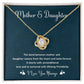 Mother and Daughter Necklace Gift – Bond of Love & Friendship