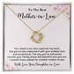 Necklace for Mother-in-Law Heartfelt Gift Box