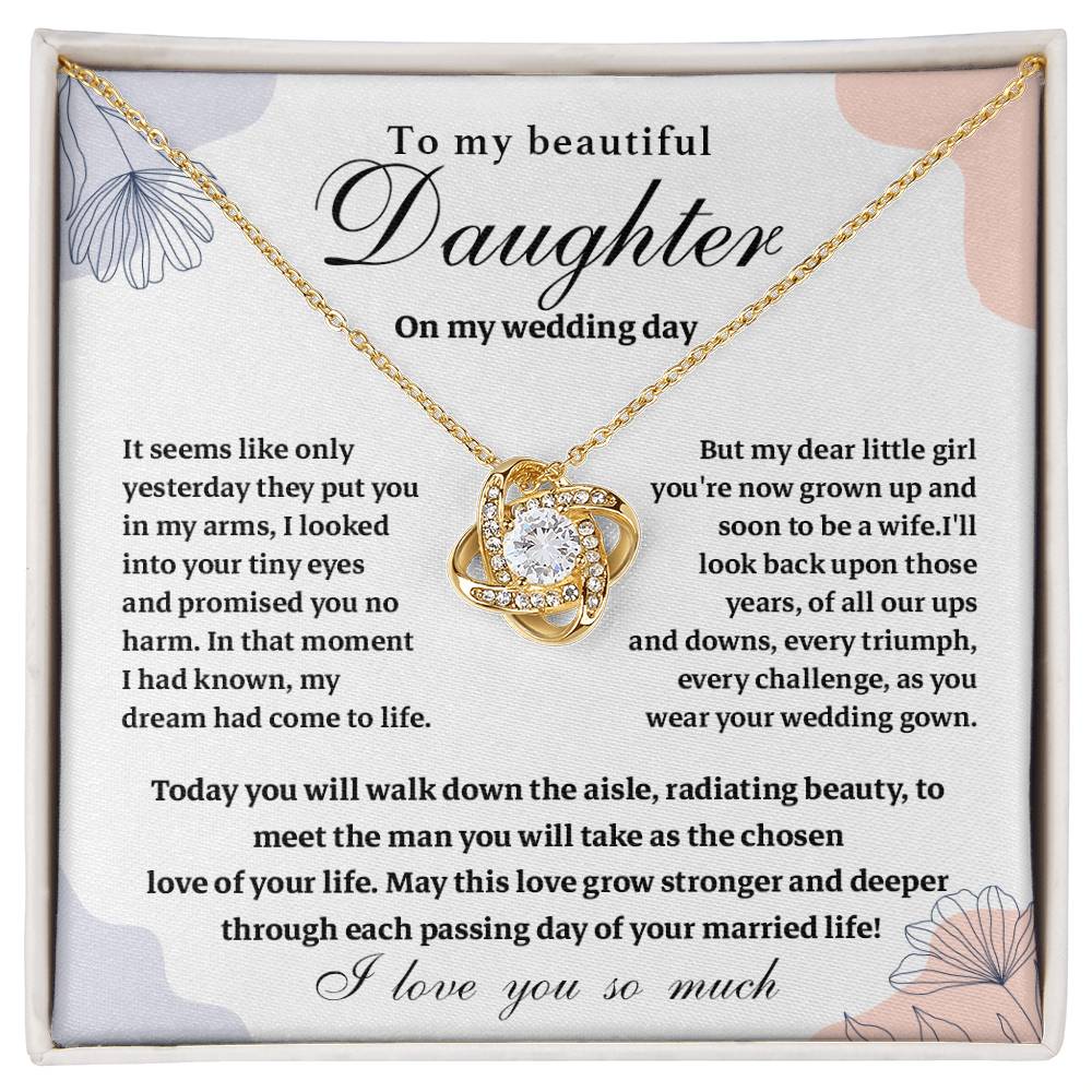 Wedding Gift for Daughter – Message Card Jewelry