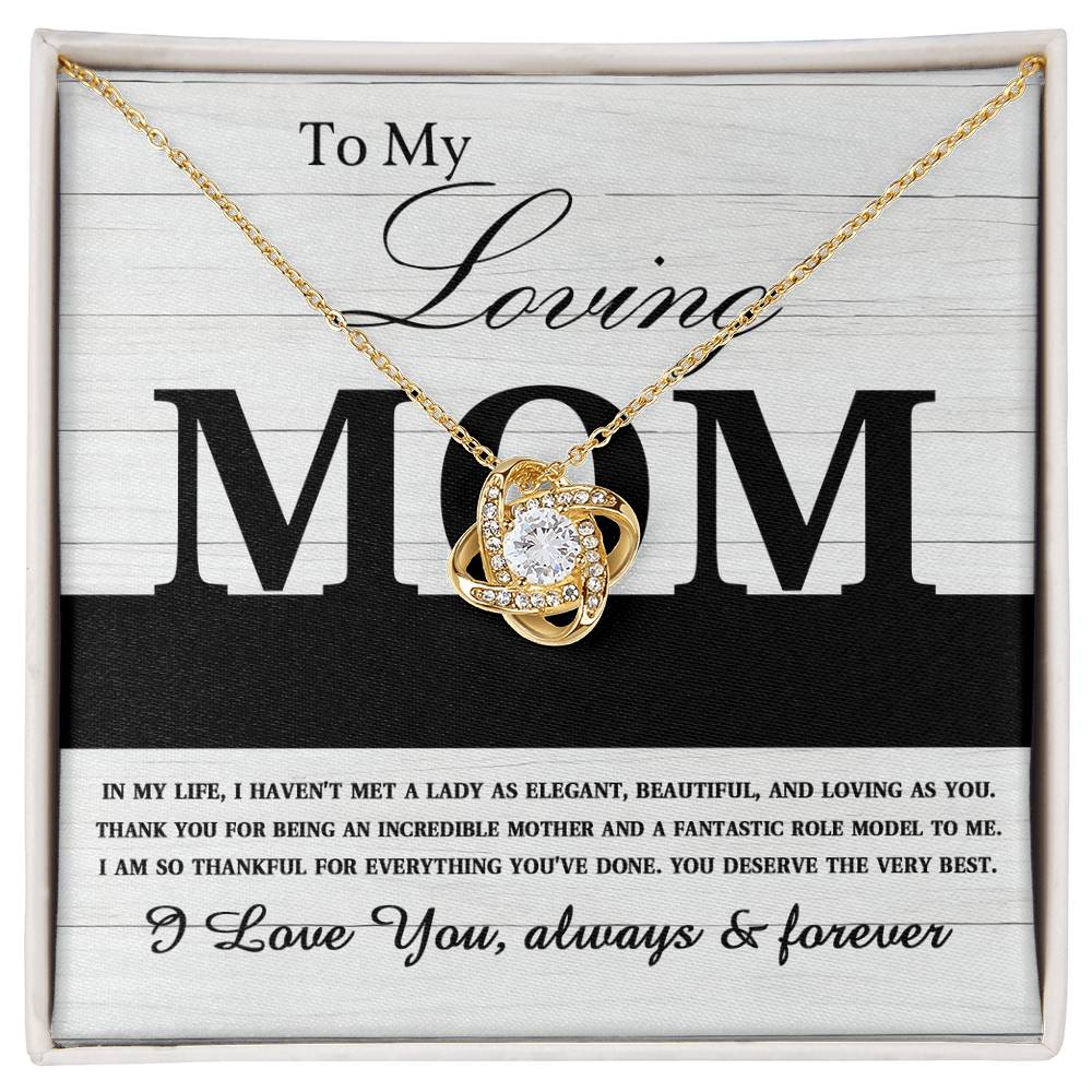 Mom Necklace Gift with Message Card – Love That Protects Always