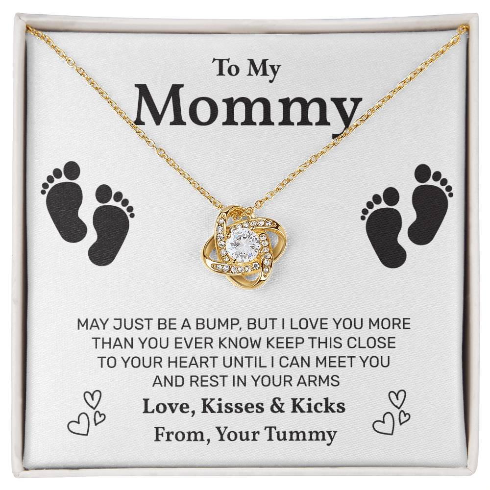 Pregnancy Necklace Gift for Mommy Message Card