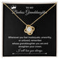 To My Badass Granddaughter Necklace – Empowering Crown Message Card