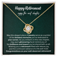 Happy Retirement - Elegant Jewelry Gift To Celebrate A Life Of Dedication And Joy