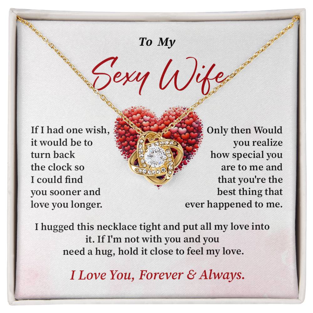 Sexy Wife Necklace Gift with Message Card Box