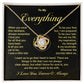 Romantic Gift for Her – To My Everything Message Card