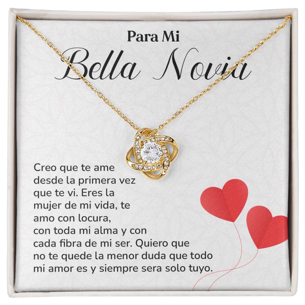 Collar Para Mi Bella Novia Amor Eterno Para Novia Mensaje Personalizado Para Ella Regalo Pasional Para Mi Novia Collar De Amor Para Ella Regalo De Aniversario Para Mi Novia Regalo De San Valentín Para Novia Regalo Para Mujer Especial Joyería Romántica