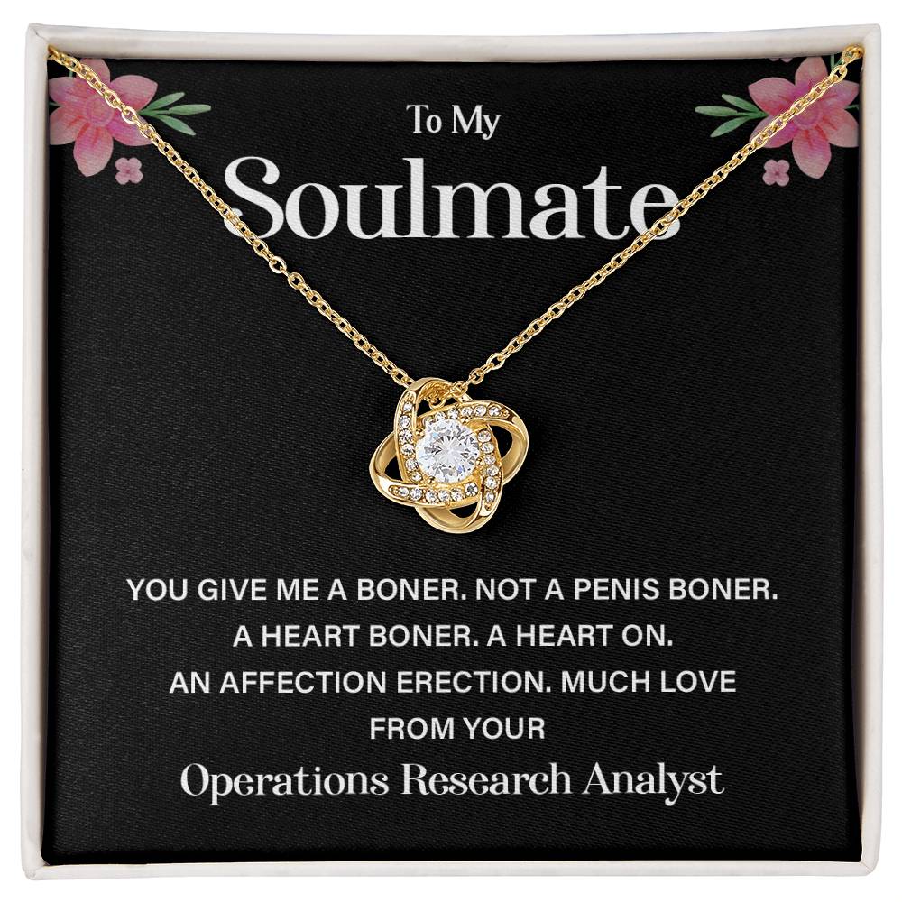 Funny Gift from Analyst to Soulmate Necklace Box