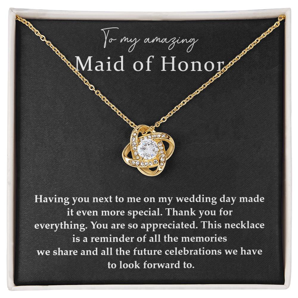 Wedding Day Necklace For Maid Of Honor Friendship Necklace For Maid Of Honor Jewelry Gift For Maid Of Honor Meaningful Gift For Maid Of Honor Emotional Gift For Maid Of Honor Special Gift For Maid Of Honor Necklace For Maid Of Honor Thank You Gift