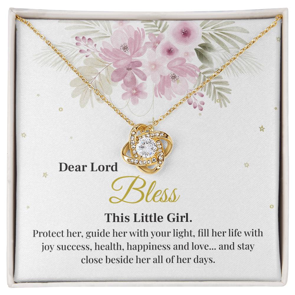 Dear Lord Bless This Little Girl, Blessing Pendant For Little One Heartfelt Necklace For A Young Heart Protective Jewelry For A Child’s Journey Thank You Gift For A Cherished Child To Bless And Protect Jewelry Sentimental Pendant With Blessings