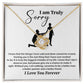 Apology Necklace for Her – I Am Truly Sorry Gift Box