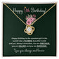 9th Birthday Necklace Gift for Girl – Sweet Message Card Jewelry