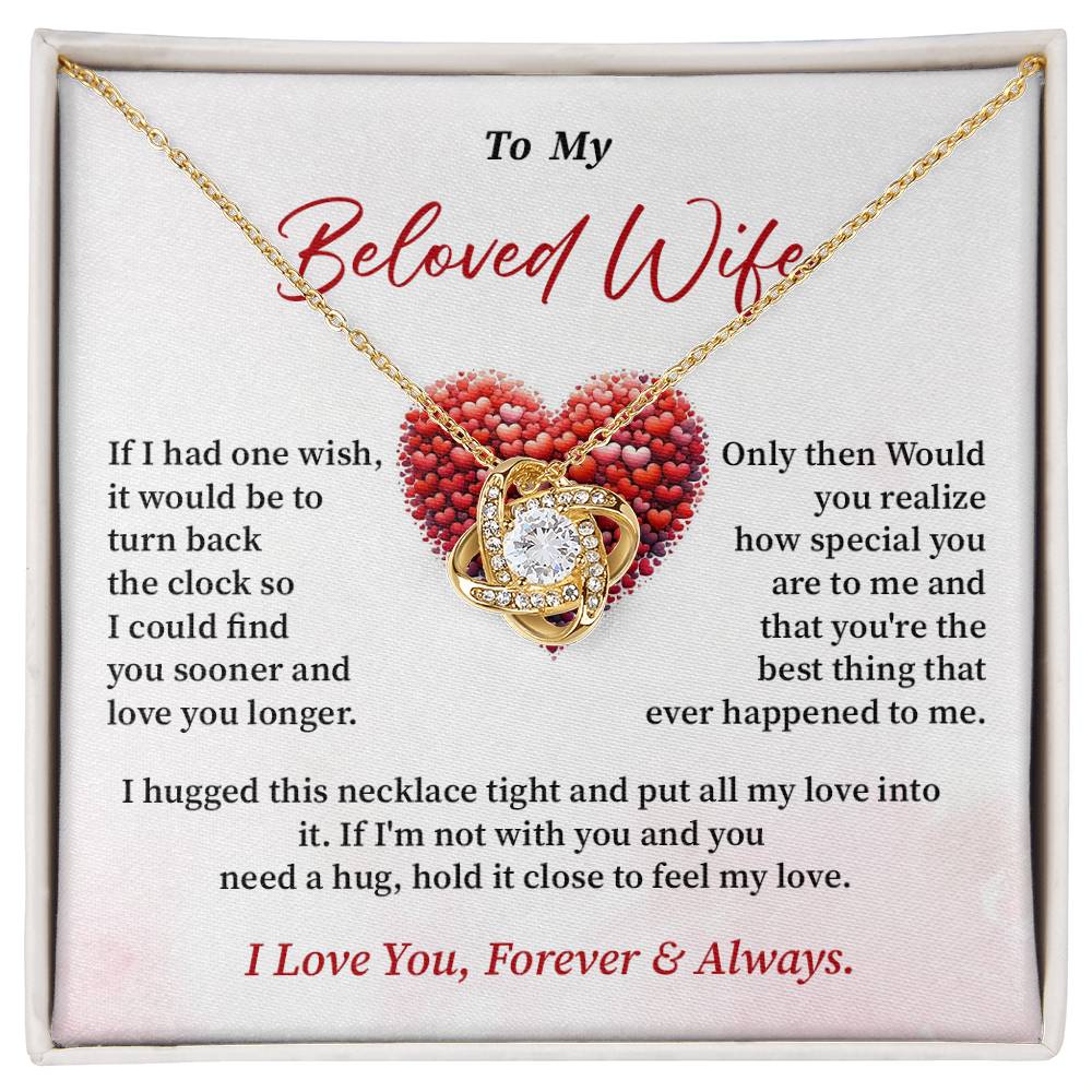 To My Beloved Wife Necklace Gift From Your Husband Stylish Necklace Gift