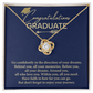 Graduation Necklace Gift For Women With Message Card