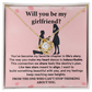 Will You Be My Girlfriend Necklace Gift Keepsake from Future Boyfriend