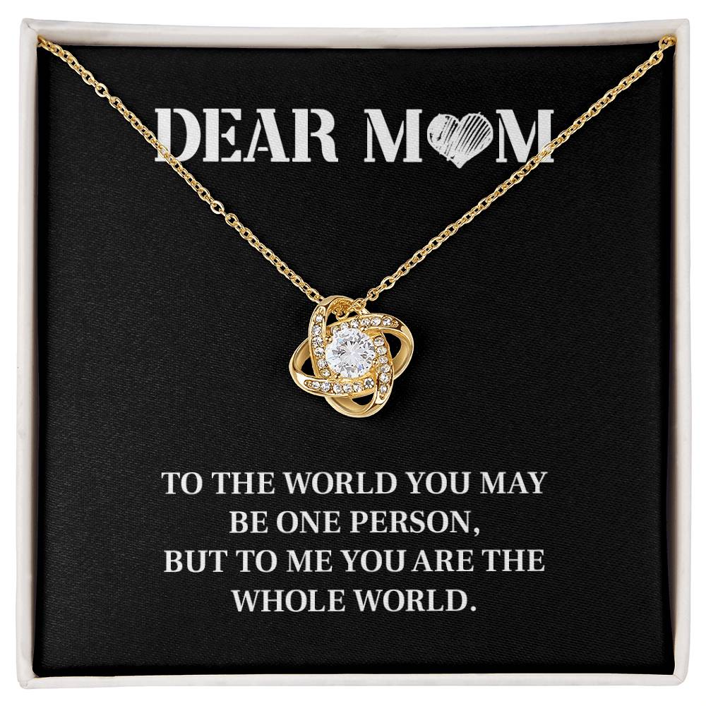 Dear Mom, Best Necklace Gift Inspirational Necklace Gift Thoughtful Necklace Gift For Moms From Daughter/son Best Mother’s Day Necklace Gift Best Necklace Gift For Loving Meaningful Necklace Gift Best Family Necklace Gift