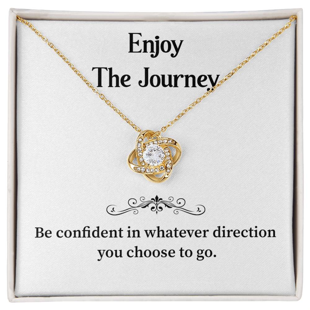 Enjoy The Journey Inspirational Necklace Gift Enjoy The Journey Necklace Best Motivational Gift Thoughtful Necklace For New Journey Motivational Jewelry For Women Emotional Gift For Encouragement Necklace With Message Of Confidence Motivational Gift