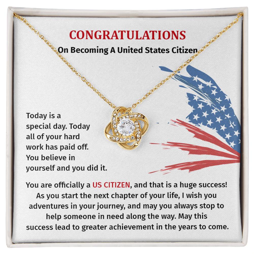 Congratulations Necklace For New U.s. Citizen Necklace For New U.s. Citizen Gift For U.s. Citizenship Success Jewelry For New U.s. Citizen Necklace For Bright And Hopeful Future Jewelry For Citizenship Celebration Gift For Citizenship Milestone