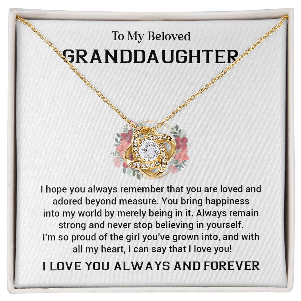 Granddaughter Necklace Gift from Grandparent – Jewelry with Card