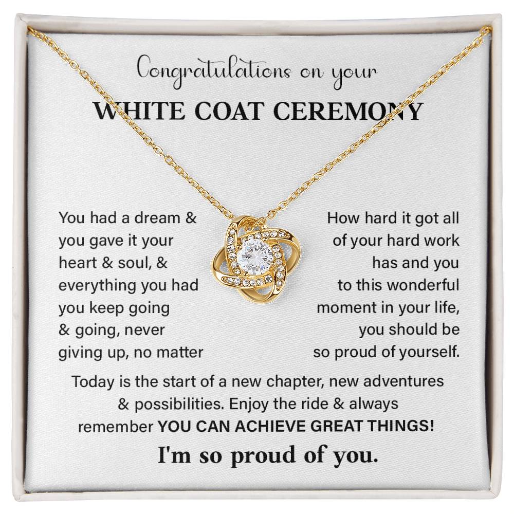 Congratulations On Your White Coat Ceremony White Coat Ceremony Congratulations Necklace New Beginnings Jewelry Meaningful Gift Supportive Gift Emotional Connection Necklace Motivational Jewelry You Are Amazing Necklace