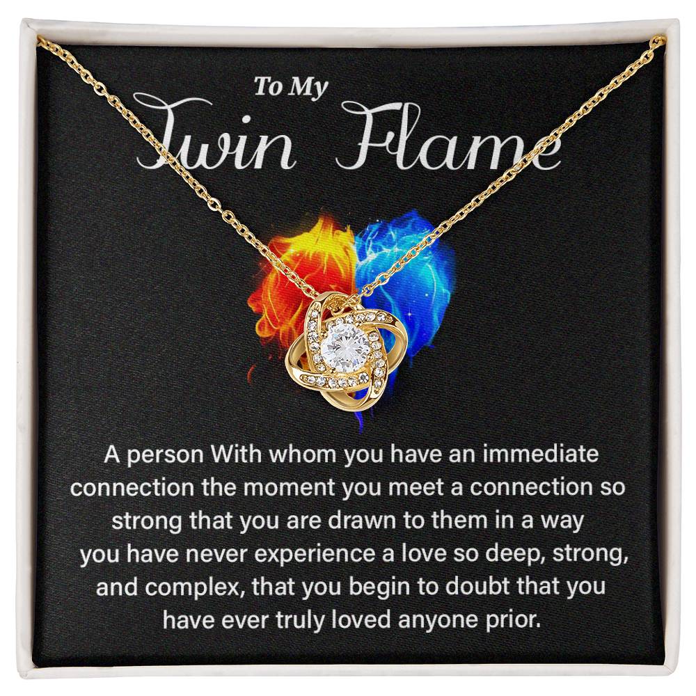 Twin Flame Gift for Her with Love Quote Card