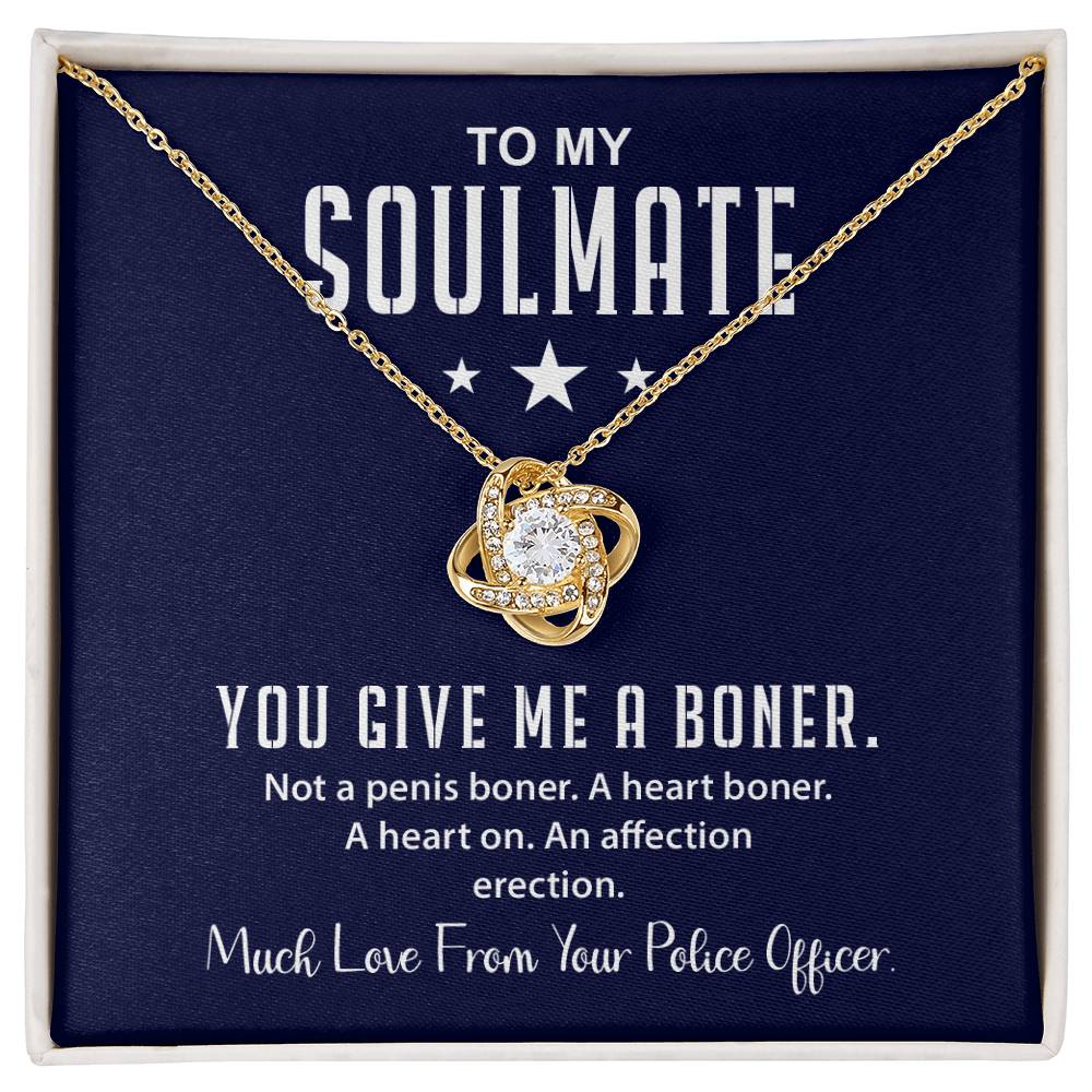 Funny Soulmate Necklace Gift from Police Officer