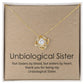 Unbiolofical Sister Necklace Gift for Sister Pendant Necklace With Sentimental  Message.