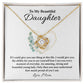 To My Daughter Necklace Gift from Mom Gift Box