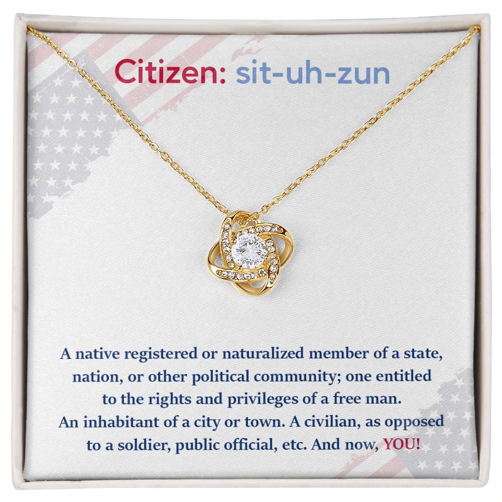 Citizen Necklace Citizen Necklace For New U.s. Citizen Gift For New American Citizen Necklace For Official U.s. Citizen Celebrate Your Freedom Necklace Necklace For U.s. Citizenship Journey Necklace With U.s. Citizen Message Gift For U.s. Citizenship